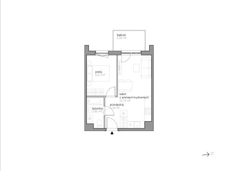 Plan 2 pok. 36m²