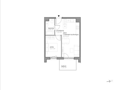 Plan 2 pok. 36m²