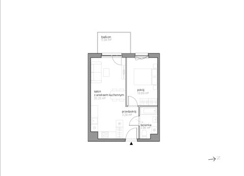 Plan 2 pok. 38m²