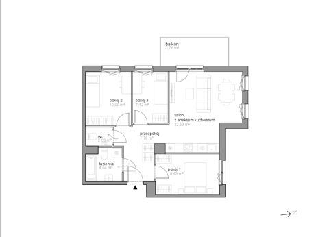Plan 4 pok. 65m²