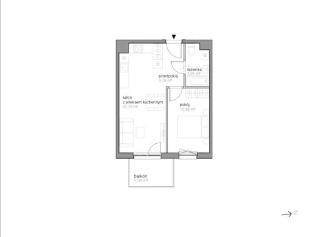 Plan 2 pok. 38m²
