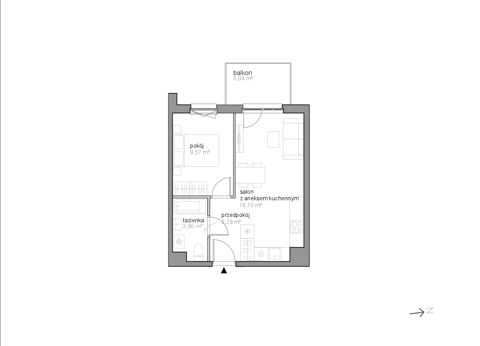 Plan 2 pok. 36m²
