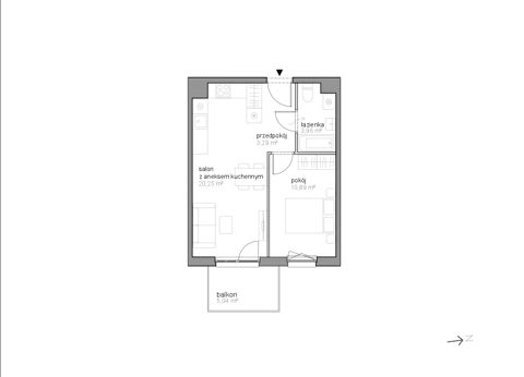 Plan 2 pok. 38m²