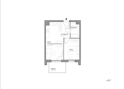 Plan 2 pok. 36m²