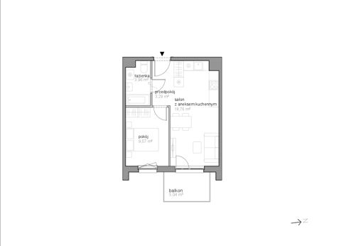 Plan 2 pok. 36m²