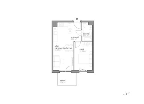 Plan 2 pok. 38m²