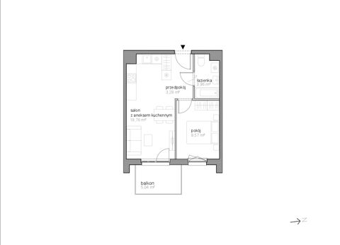 Plan 2 pok. 36m²