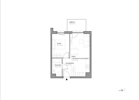 Plan 2 pok. 36m²
