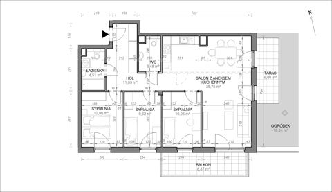 Plan 4 pok. 85m²
