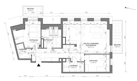 Plan 4 pok. 94m²