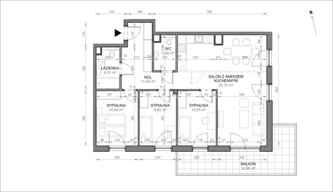 Plan 4 pok. 85m²