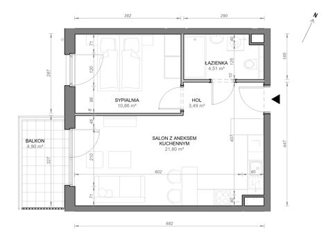 Plan 2 pok. 41m²