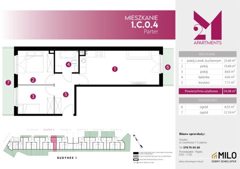 Plan 3 pok. 54m²
