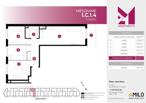 Plan 4 pok. 66m²