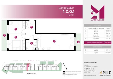 Plan 3 pok. 54m²