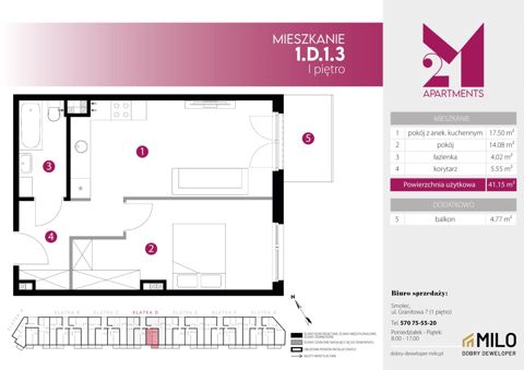 Plan 2 pok. 41m²