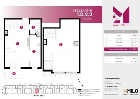 Plan 2 pok. 77m²