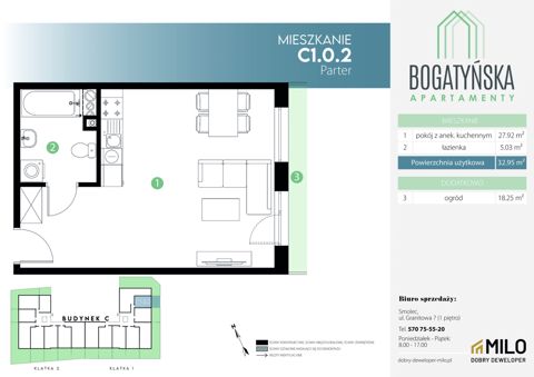 Plan 1 pok. 33m²