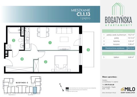 Plan 2 pok. 48m²