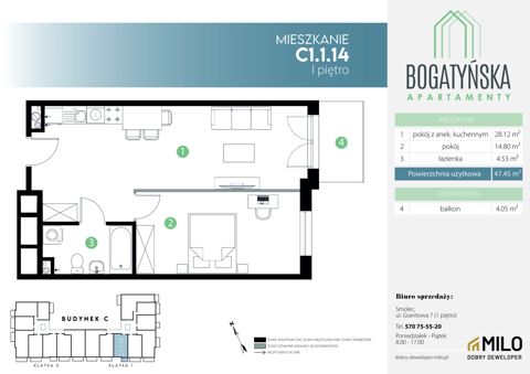 Plan 2 pok. 47m²