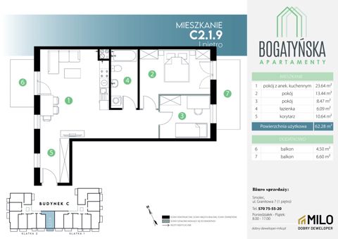 Plan 3 pok. 62m²