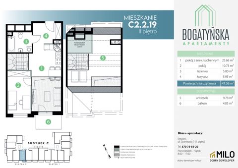 Plan 3 pok. 59m²