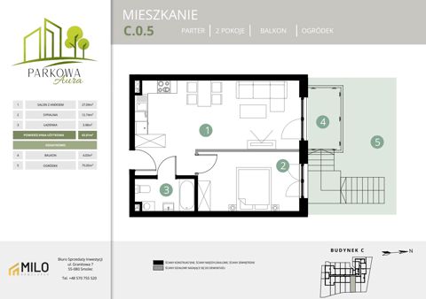 Plan 2 pok. 44m²