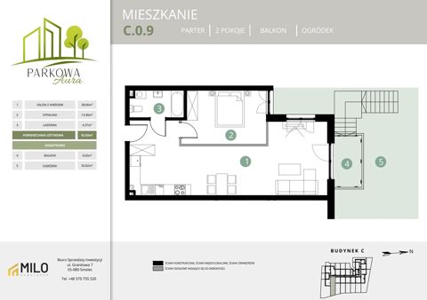 Plan 2 pok. 56m²