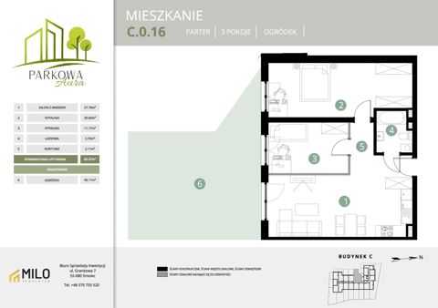 Plan 3 pok. 65m²