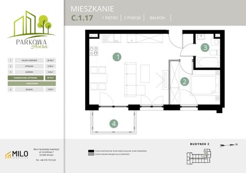 Plan 2 pok. 41m²