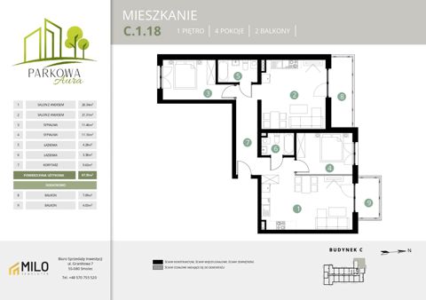 Plan 4 pok. 88m²
