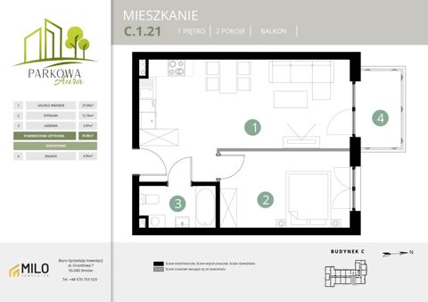 Plan 2 pok. 44m²