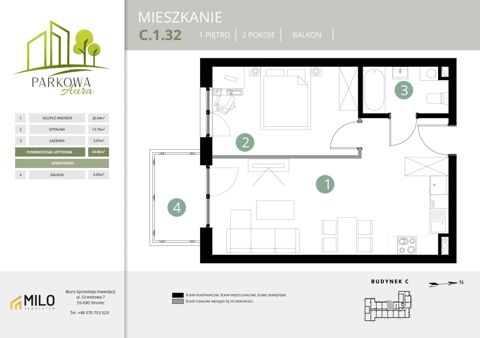 Plan 2 pok. 44m²
