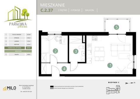 Plan 2 pok. 45m²