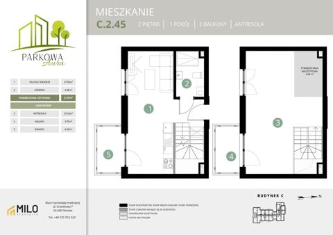 Plan 2 pok. 60m²