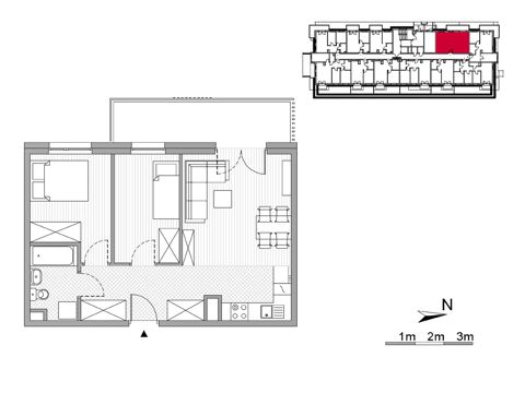 Plan 3 pok. 49m²