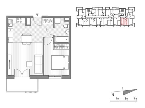Plan 2 pok. 43m²