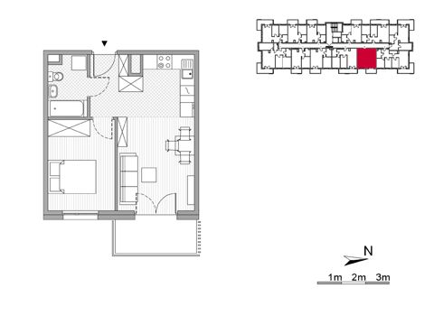 Plan 2 pok. 38m²