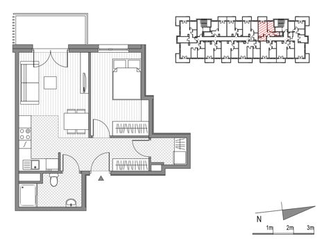 Plan 2 pok. 41m²