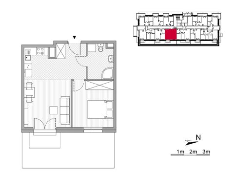 Plan 2 pok. 42m²