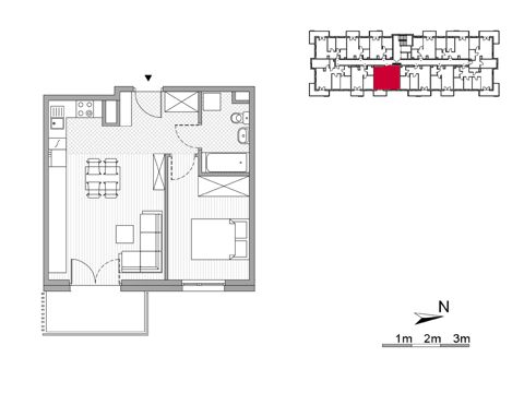Plan 2 pok. 42m²