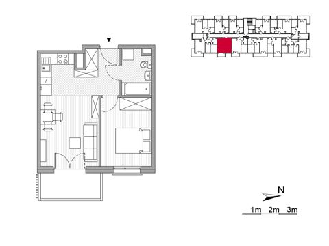 Plan 2 pok. 37m²