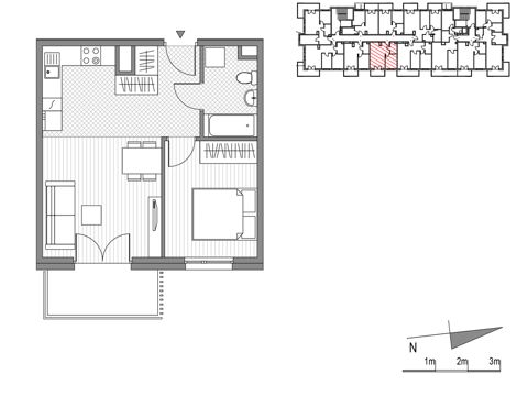 Plan 2 pok. 41m²