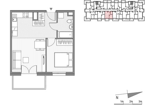 Plan 2 pok. 41m²