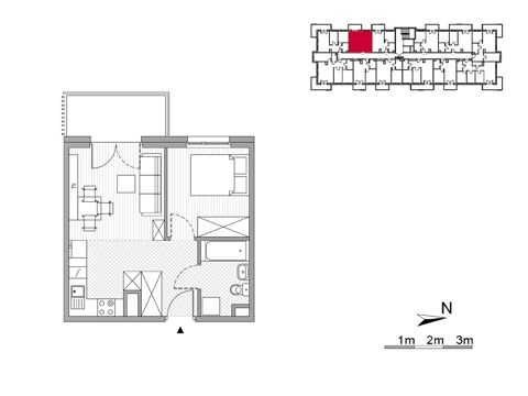 Plan 2 pok. 34m²