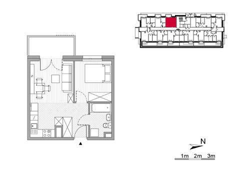 Plan 2 pok. 33m²