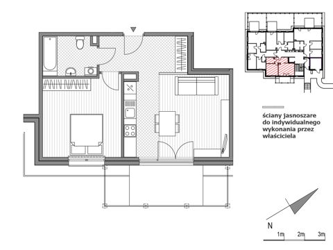 Plan 2 pok. 48m²