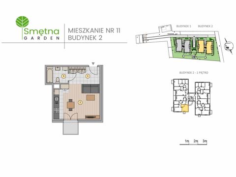 Plan 1 pok. 30m²