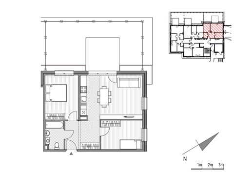 Plan 3 pok. 59m²