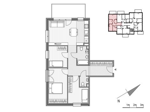 Plan 4 pok. 72m²